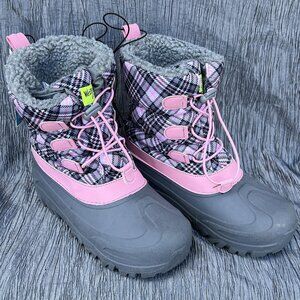 Western Chief Snowden Sweet Plaid girl's insulated winter boots Size 6B NWOT